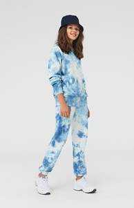 Blue tie-dye