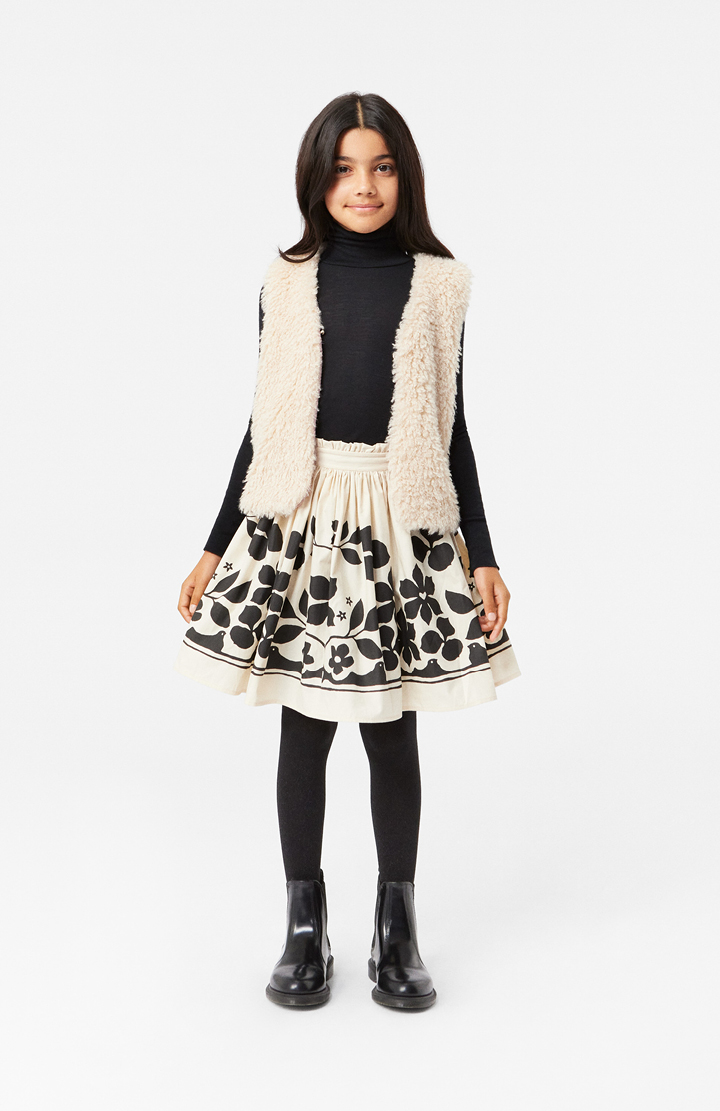 Hatcha - Petal Blush - Pink faux fur vest in sheepskin-look