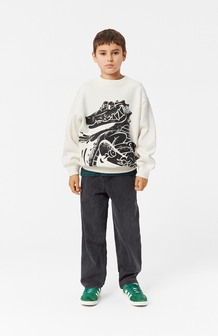 Aiden - Charcoal Denim - Dark grey organic cotton jeans with