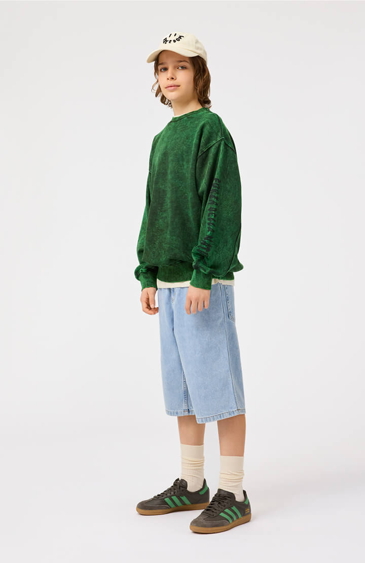 Marge printed cotton jersey sweatshirt in multicoloured