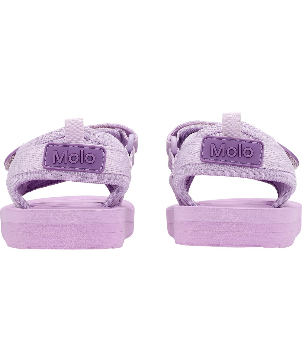 Zola - Lilac Pink - Lila velcrosandaler.
