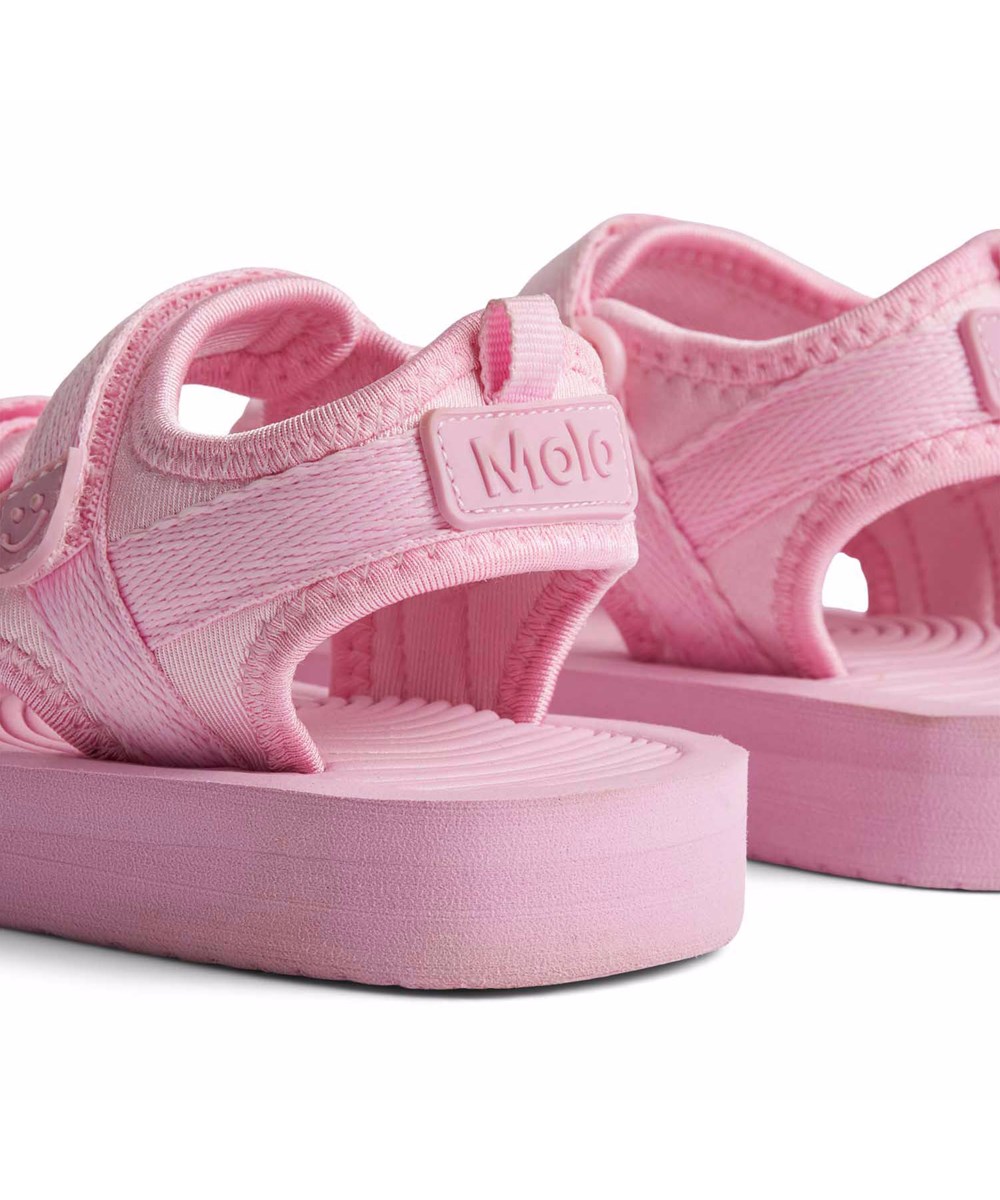 Zola - Pink Glace - Rosa och sportiga sandaler för barn med en mjuk skumsula.