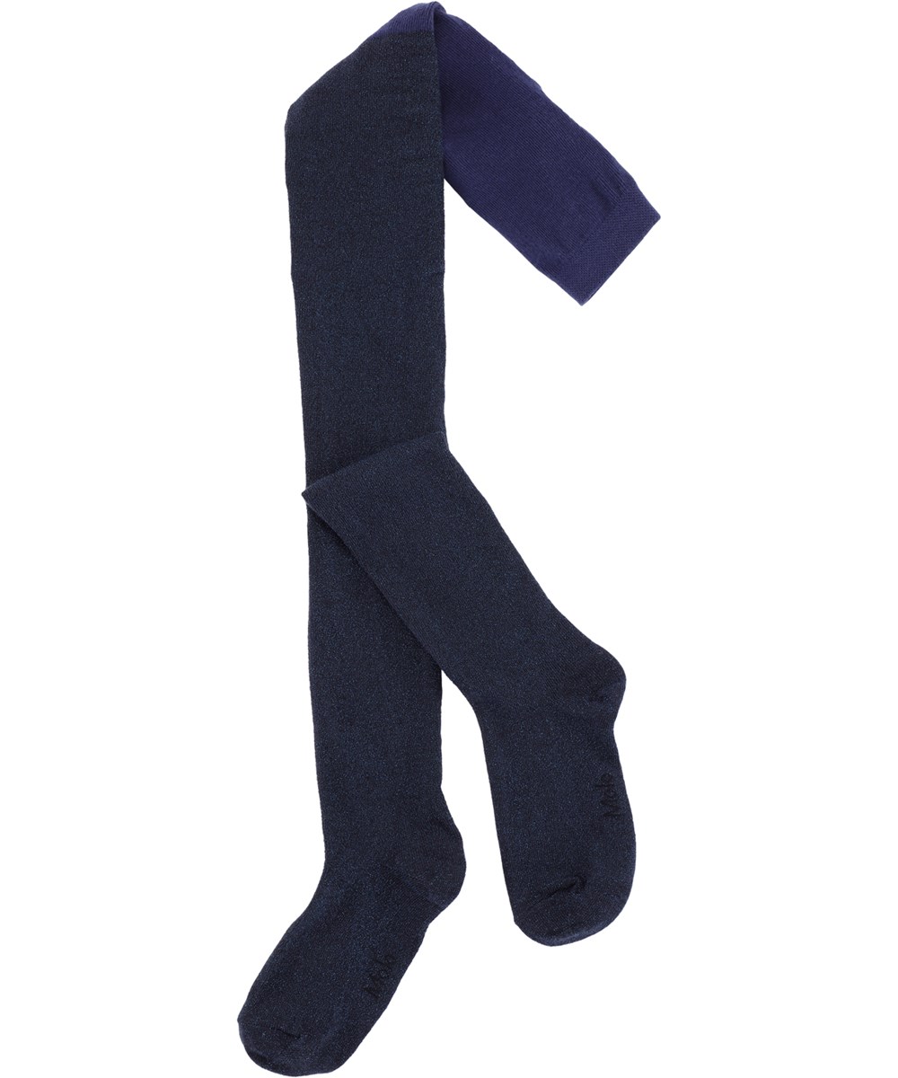 Glitter tights - Navy Sky - Mörkblå strumpbyxor med glitter.
