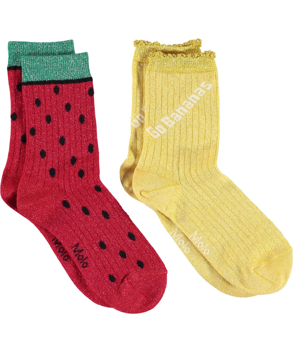 Nomi - Acacia - Vattenmelon och gula strumpor