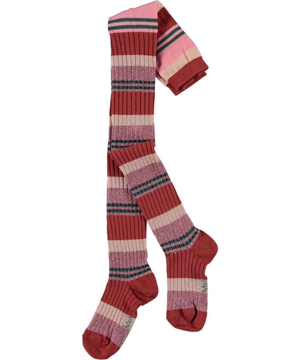 Stripy Tights - Vintage Stripe - Randiga strumpbyxor lila och rosa