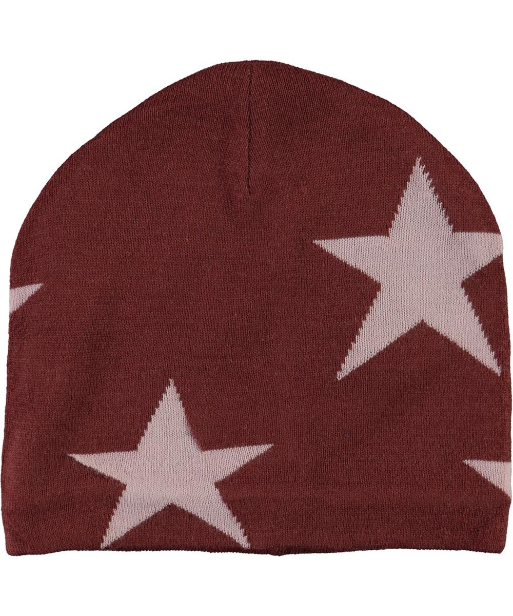 Colder - Rosewood - Mörkröd mössa med stjärnor.