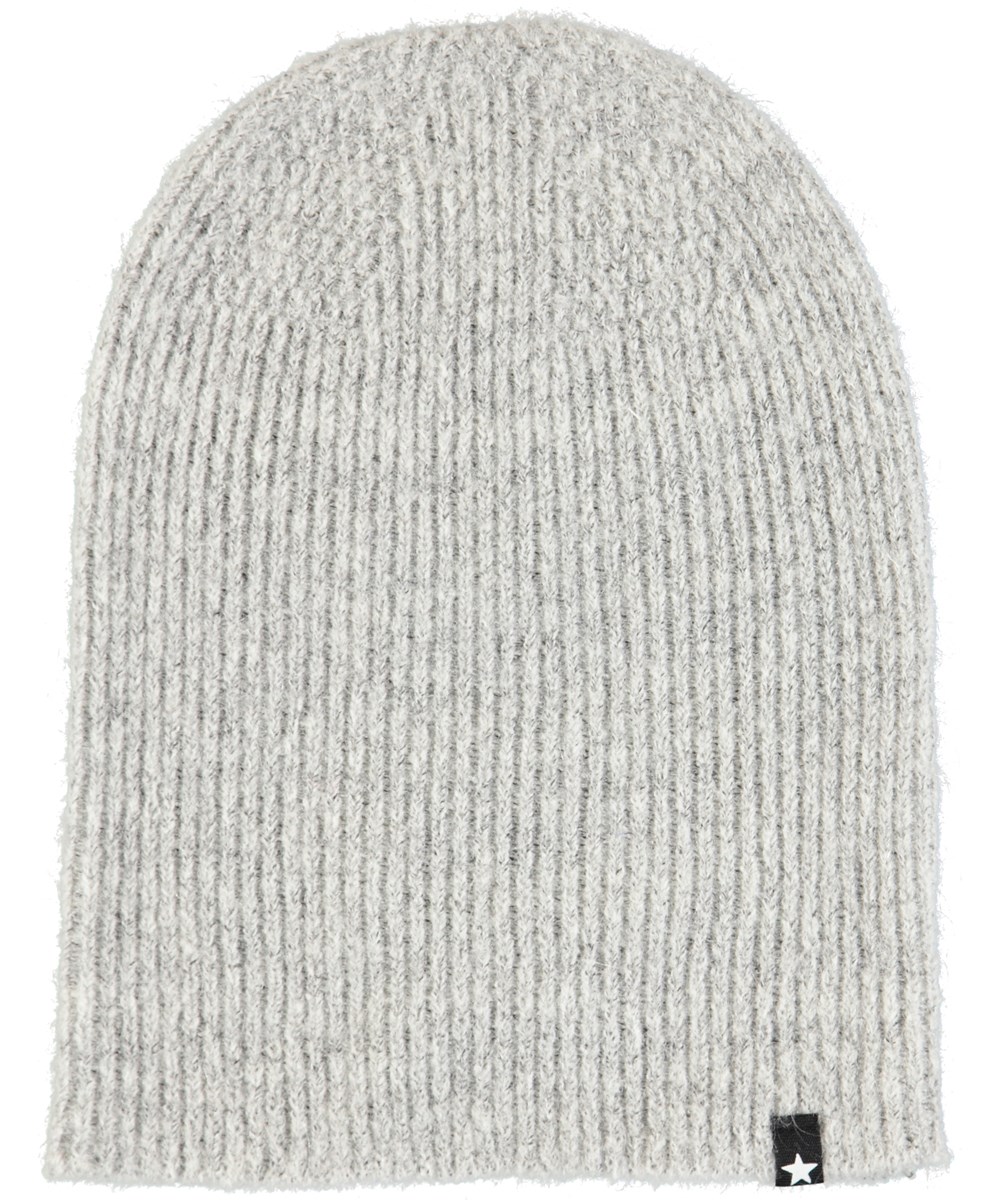 Kara - Smokey Grey - Grå, mysig mössa i ullblandning