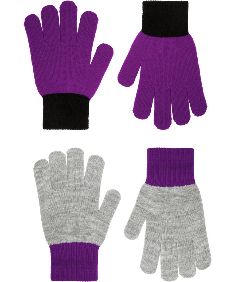 Kello - Warm Purple - 2-pack stickade vantar för barn