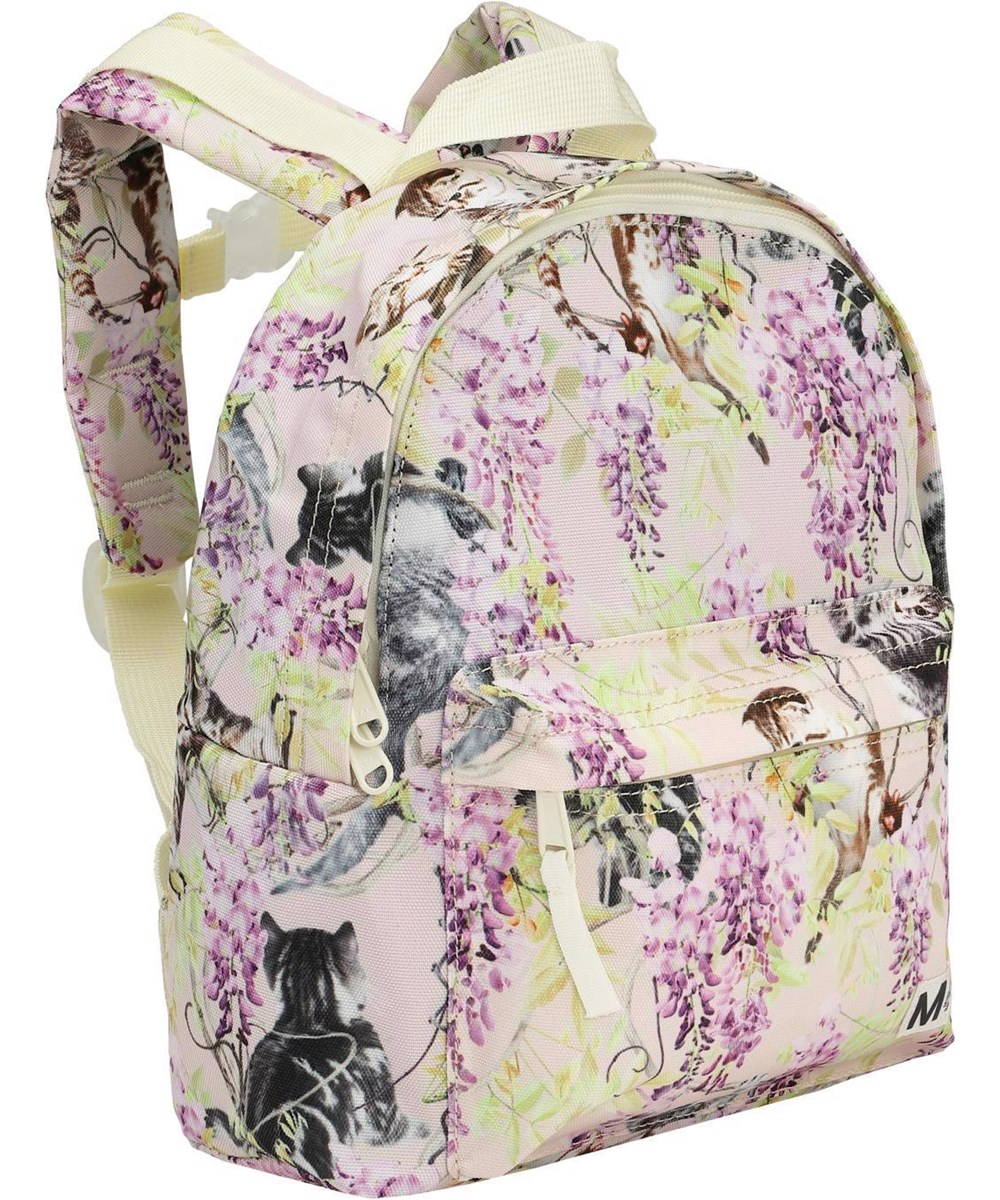 Backpack - Clumsy Cuteness - Ryggsäck med kattungar i blåregn.