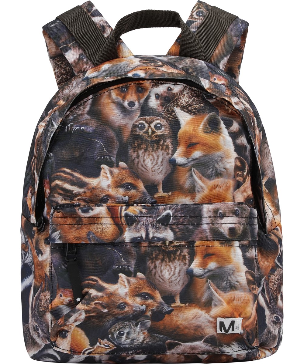 Backpack - Forest Animals - Återvunnen ryggsäck med djur