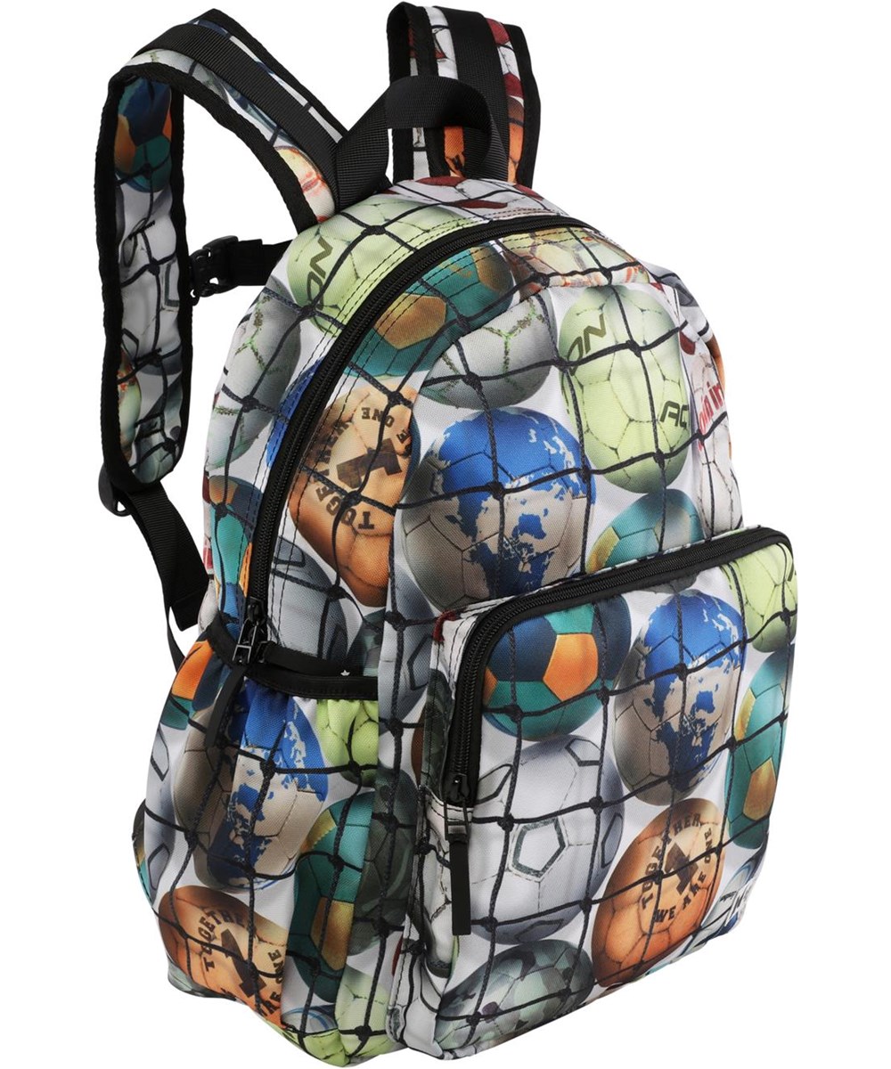 Big backpack - Footballs - Återvunnen ryggsäck med fotbollar