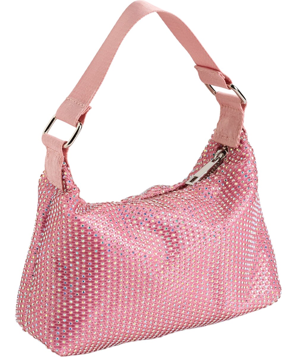 Dolly Bag - Petal Blush - Rosa axelväska för barn med kristaller