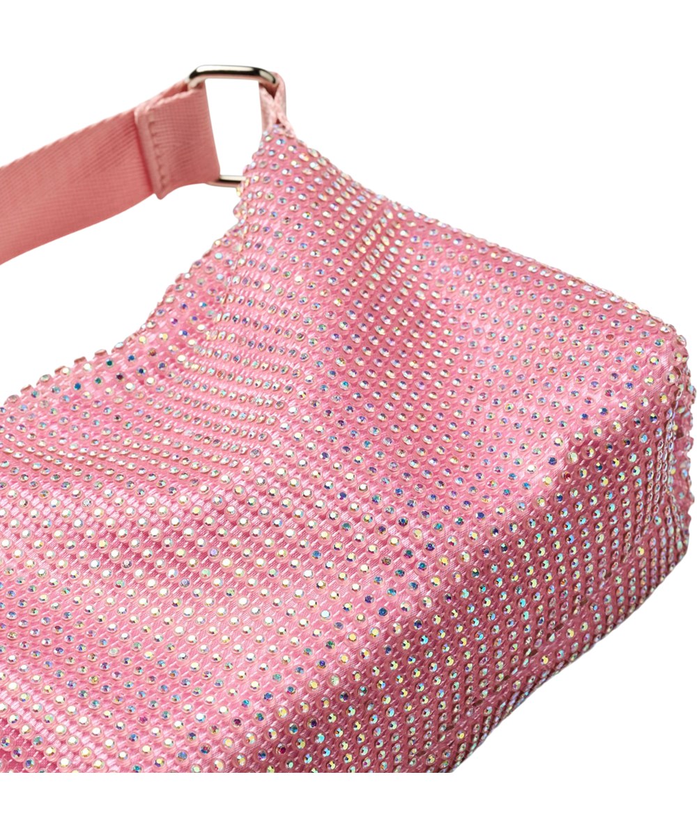 Dolly Bag - Petal Blush - Rosa axelväska för barn med kristaller