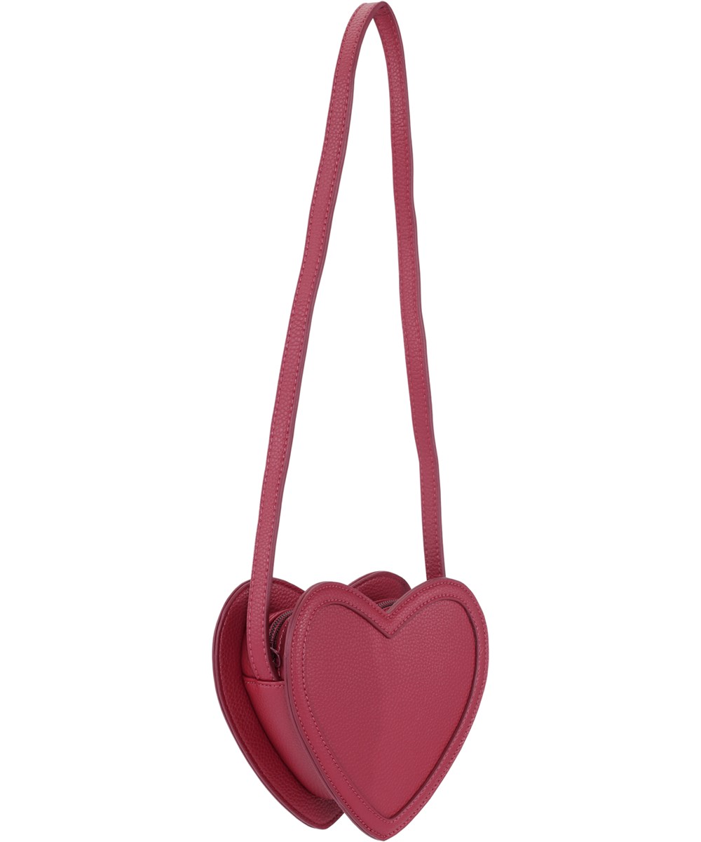Heart Bag - Velvety - Röd hjärtformad väska.
