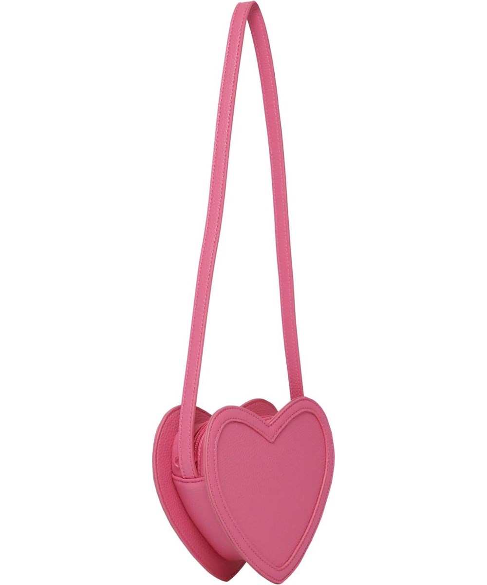 Heart bag - Bubblegum - Hjärtväska med axelrem.
