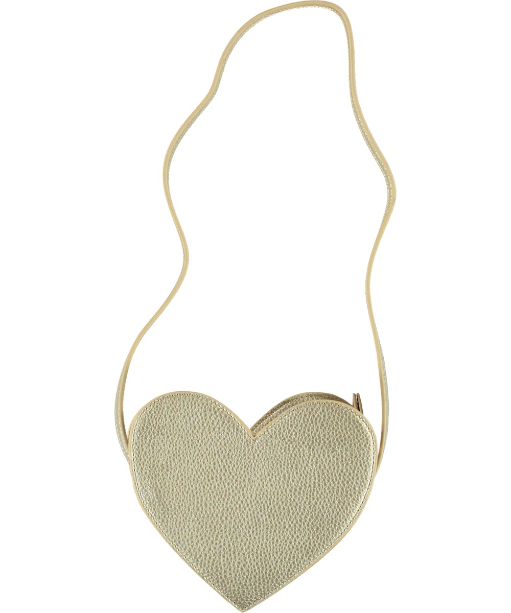 Heart Bag - Gold Glitter - Guld glitter hjärtan väska