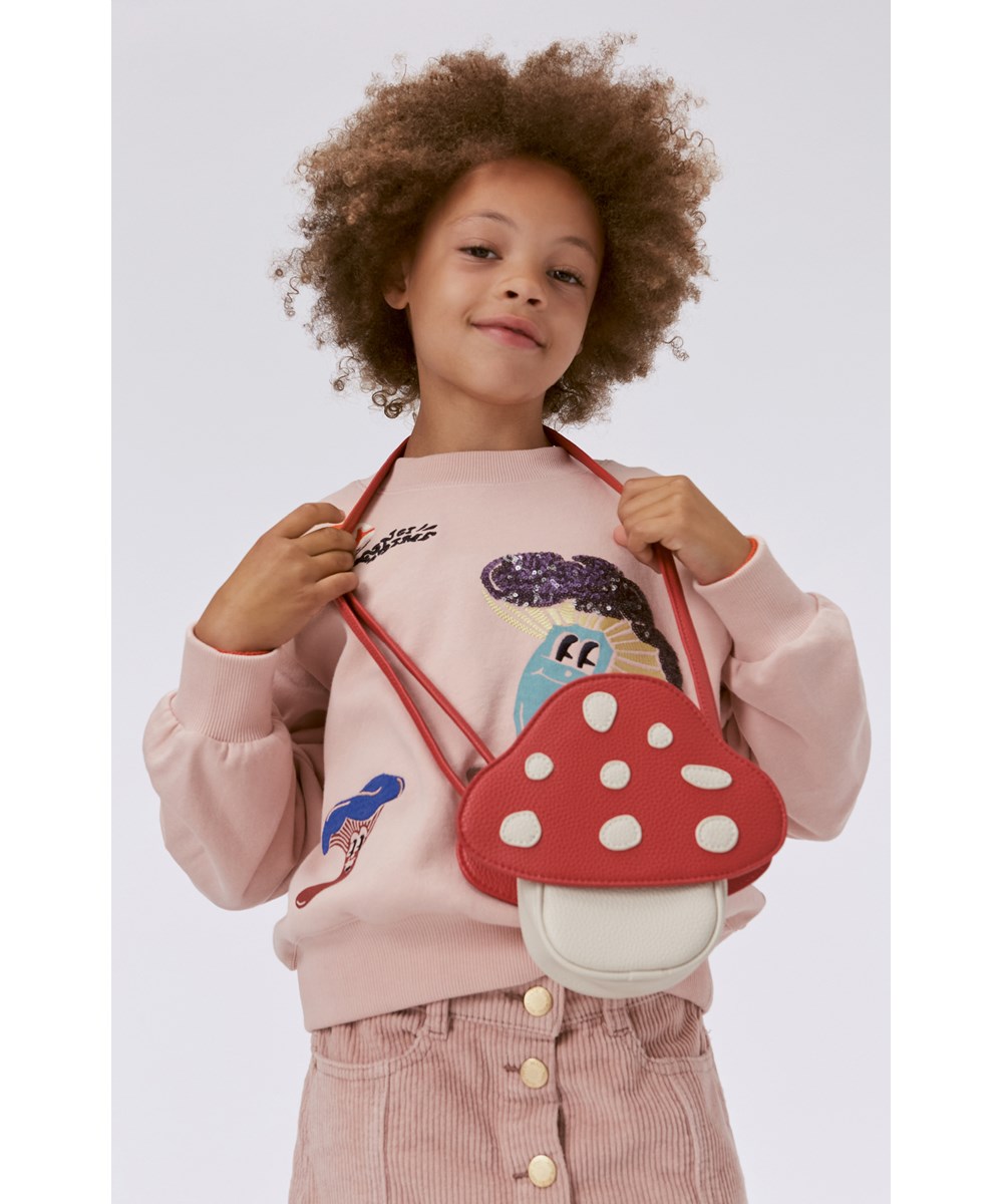 Mushroom Bag - Fungi Red - Crossbody väska som en svamp.
