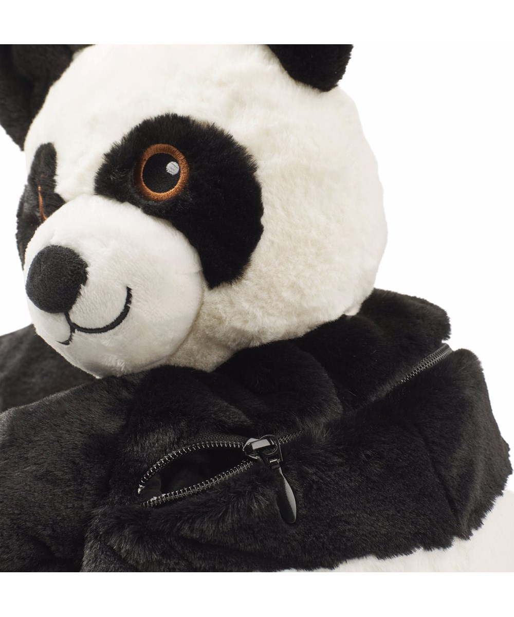 Panda Backpack - Black-White - Pandamönstrad ryggsäck för barn.