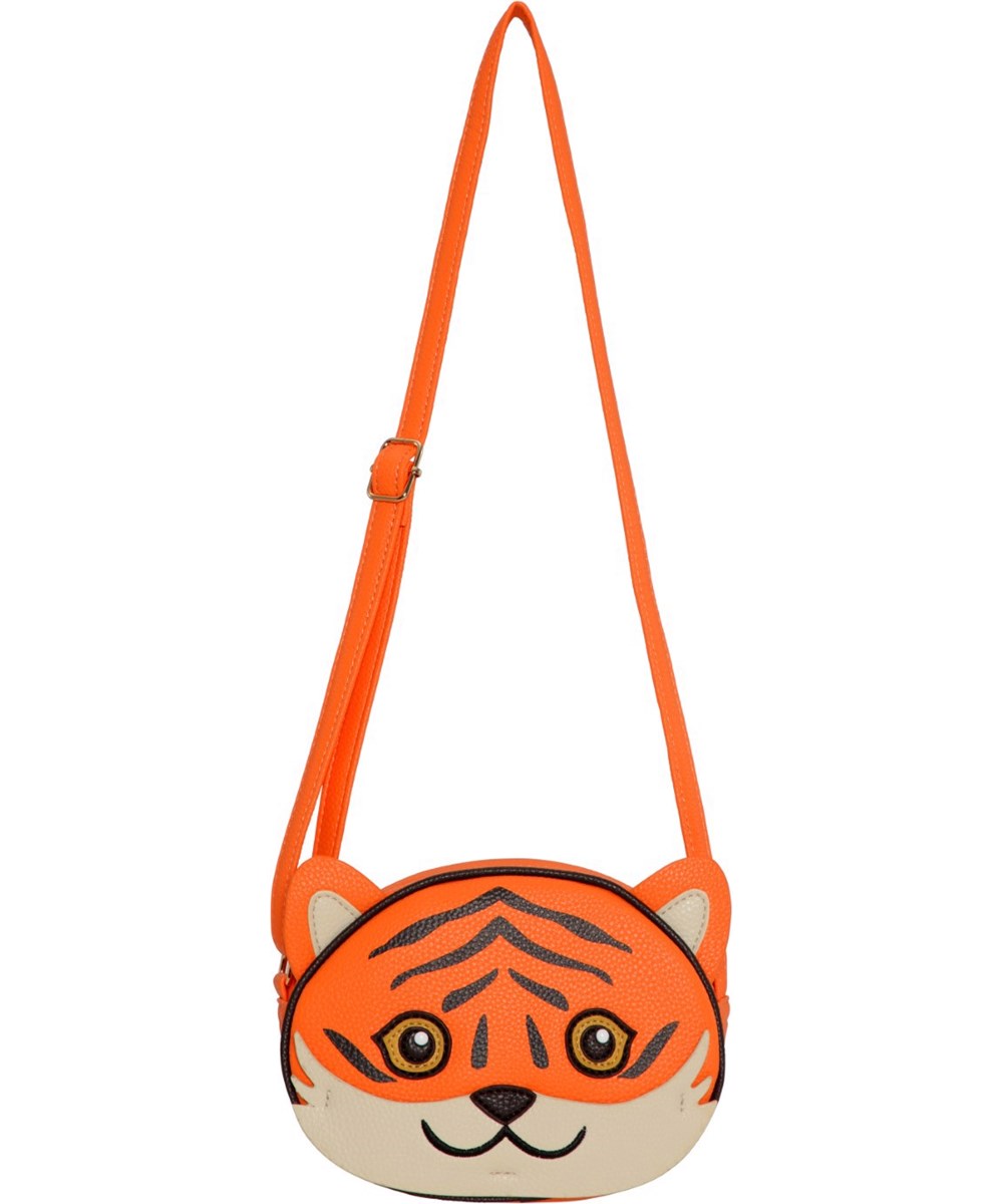 Tiger Cub Bag - Mango Tango - Crossbody väska i orange med motiv av en söt tiger framtill.