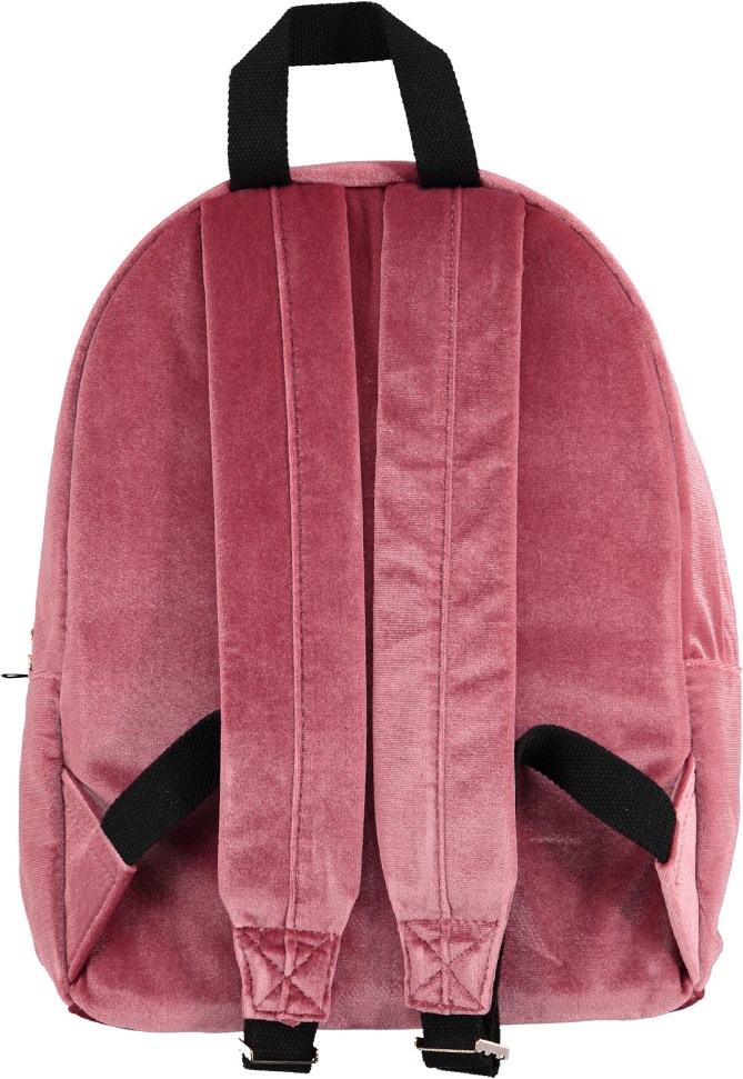 Velvet backpack - Fox Glove - Ryggsäck i rosa velour