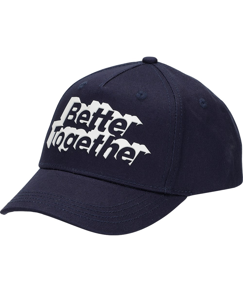 Sebastian - Sailor - Blauwe baseballpet met tekst