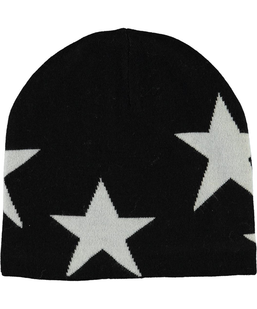 Colder - Black - Zwarte gebreide muts met sterren