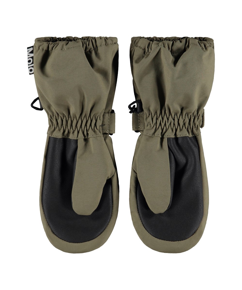 Igor - Bark Green - Groene waterdichte en ademende kinderwanten  met 3M™ Thinsulate™ isolatie.