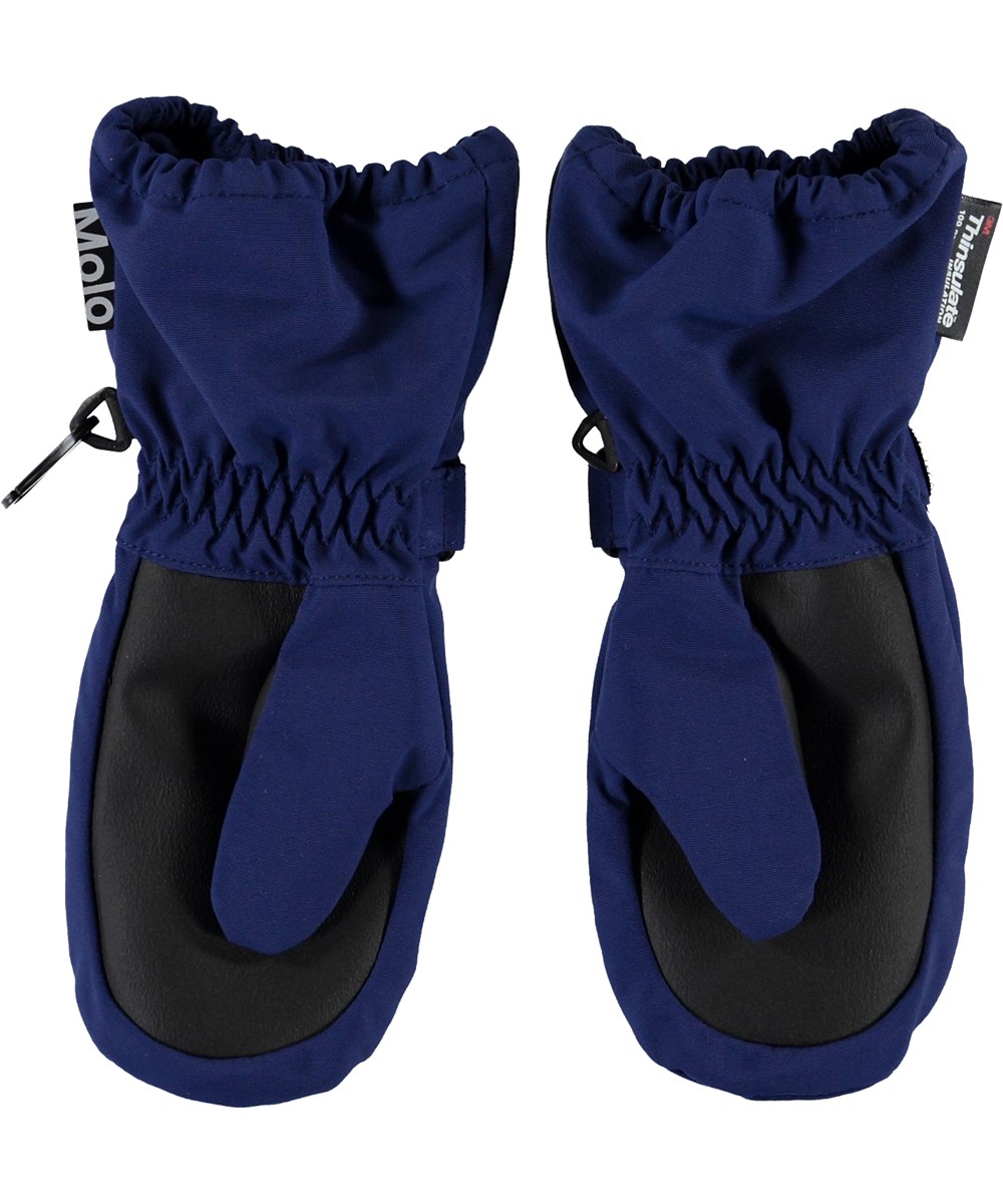 Igor - Ink Blue - Blauwe wanten met sterreflectoren 