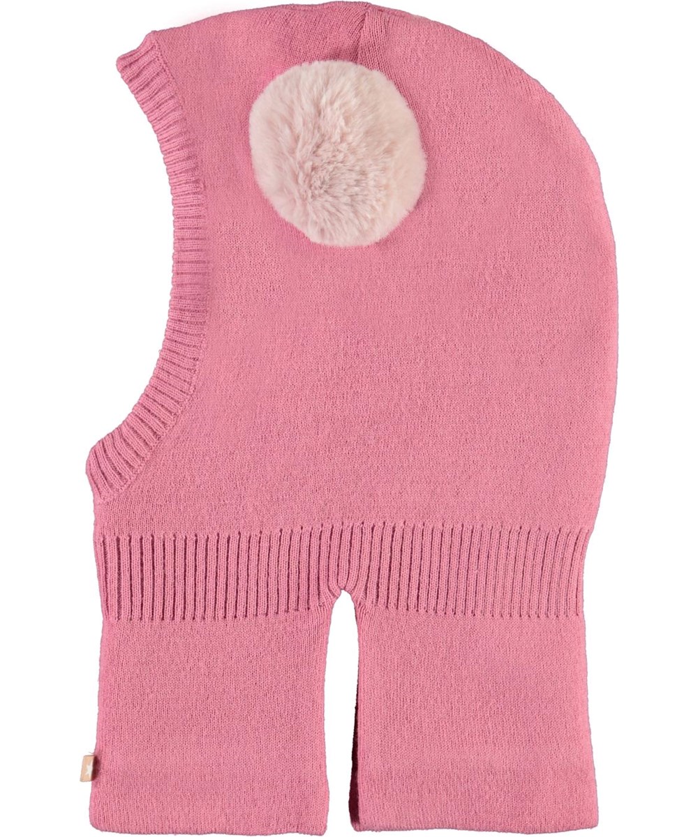 Kado - Maple - Roze skimuts met imitatiebont pompom