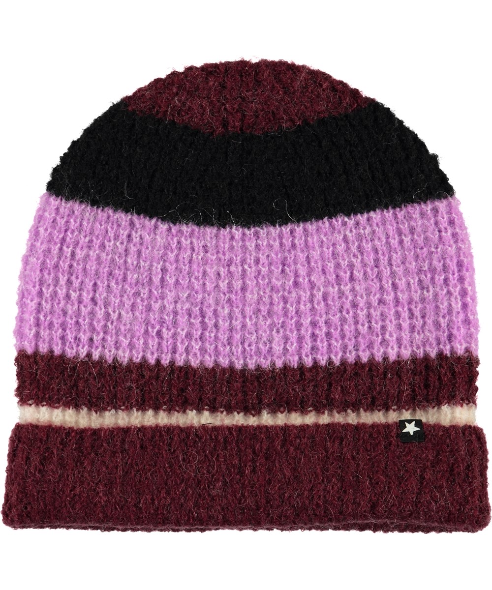 Kara - Multi Stripes - Gestreepte gebreide muts