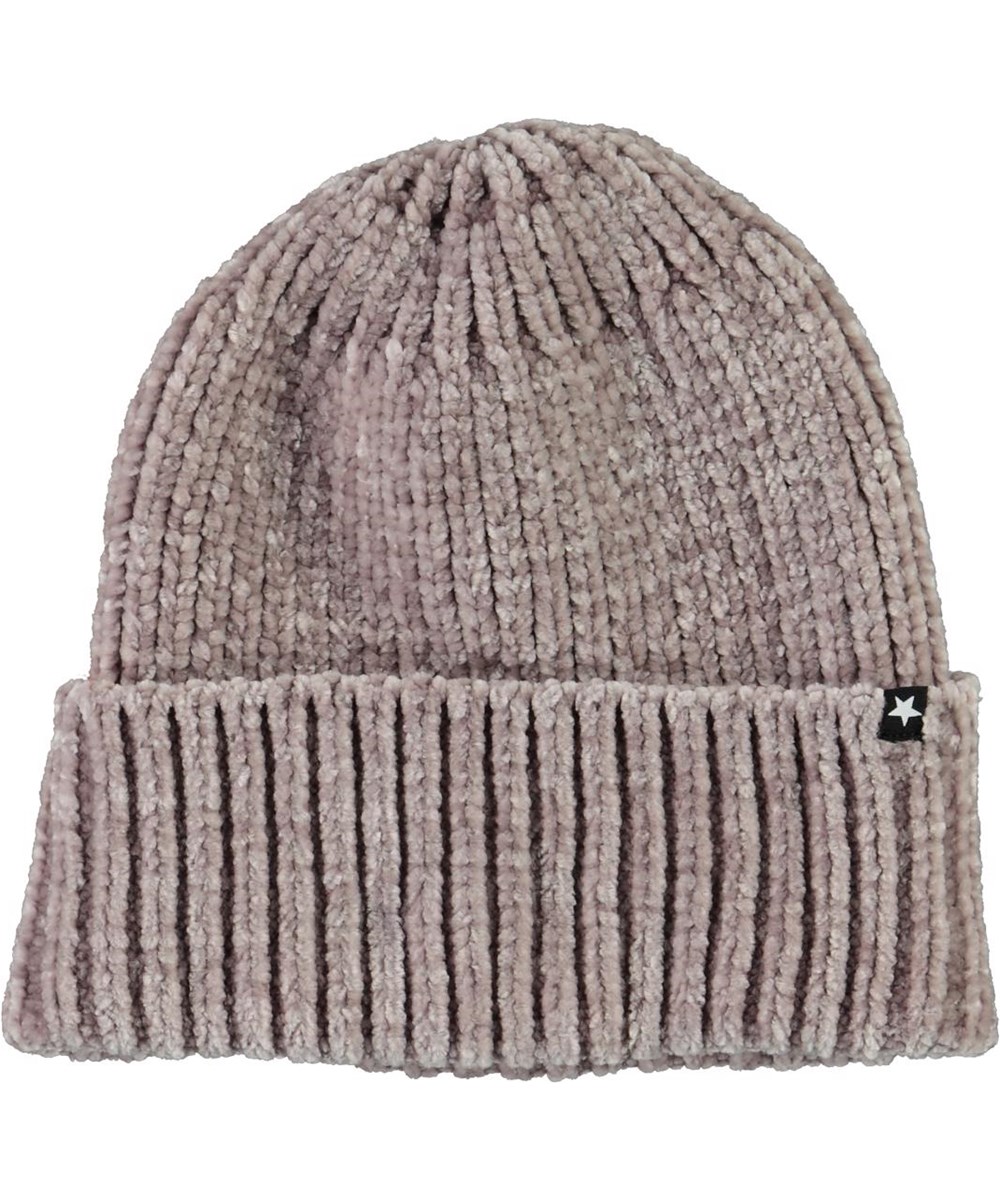 Kitty - Antarctica - Grijze chenille gebreide muts