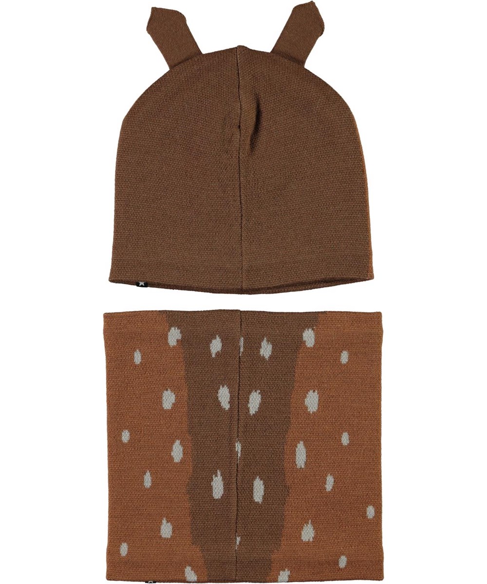 Kleo - Deer - Muts en colsjaal met hert print