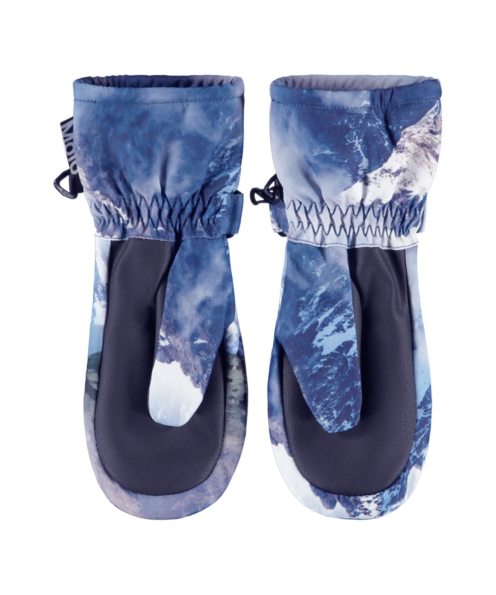 Mitzy - Snowy Mountains - Waterdichte en ademende kinderwanten  met bergprint en 3M™ Thinsulate™ isolatie.