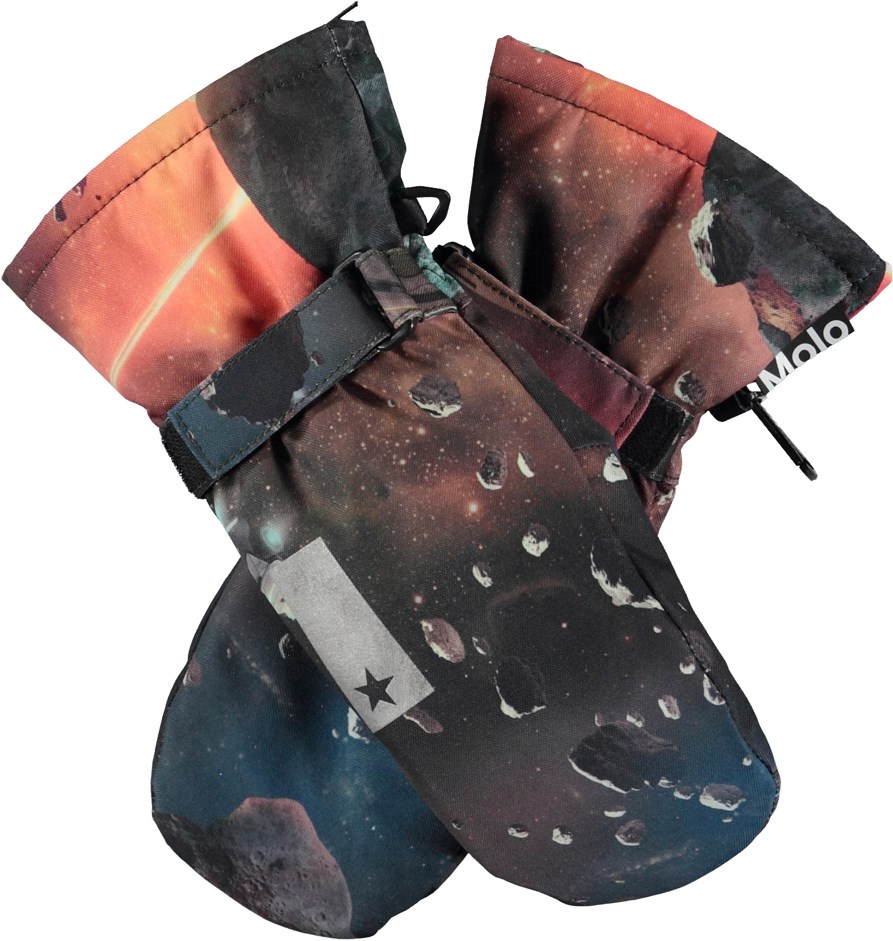 Mitzy - Space Journey - Waterdichte wanten met een ruimteschip print