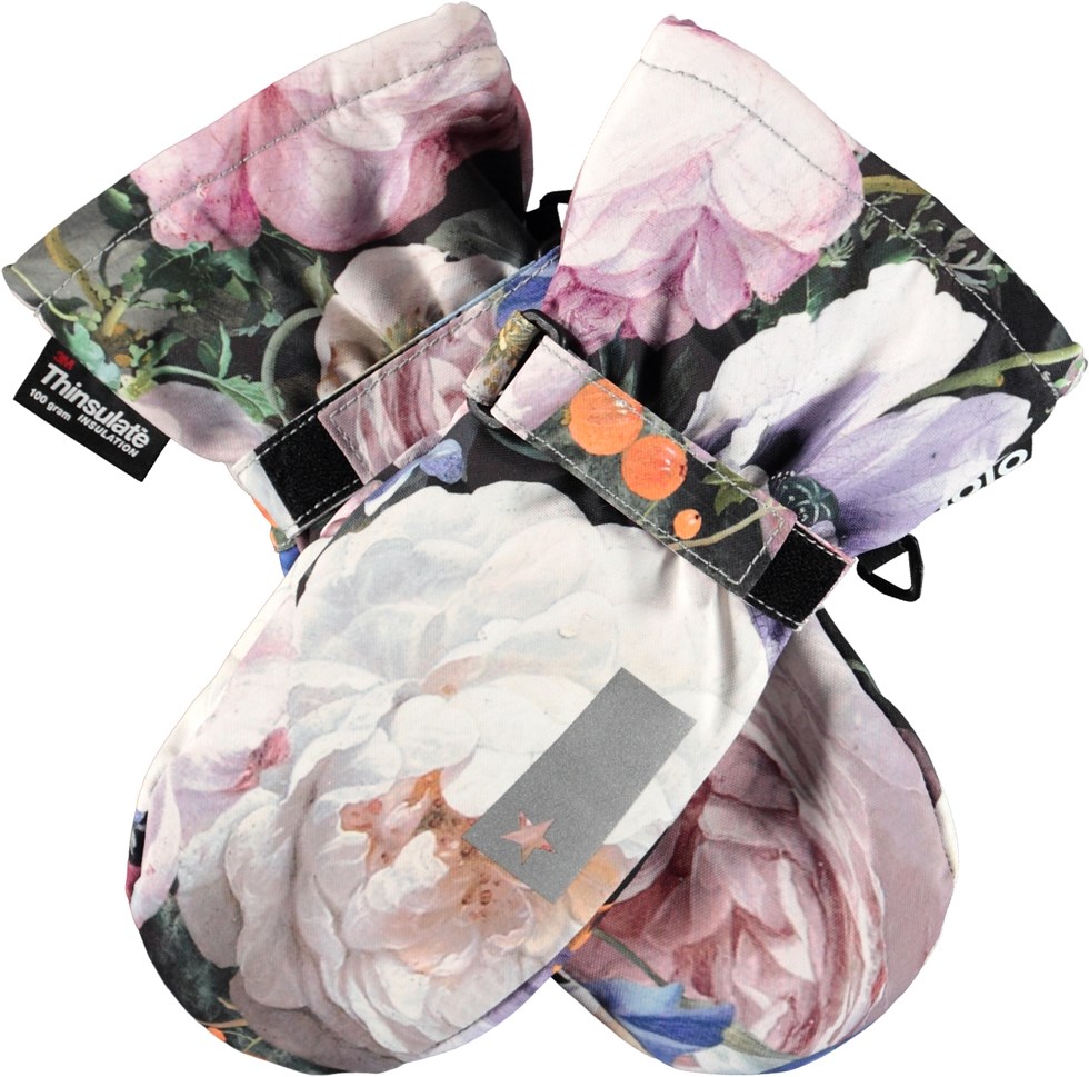 Mitzy - Still Life - Gerecyclede waterdichte wanten met bloemenprint