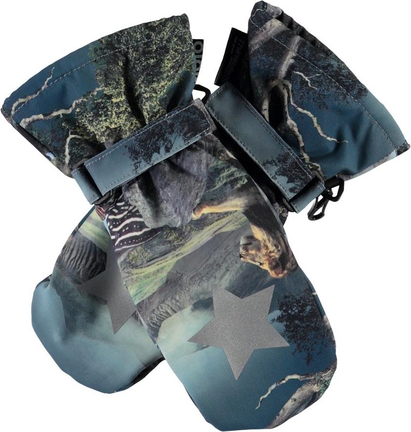 Mitzy - Creation - Wanten met een dierenprint en een ster