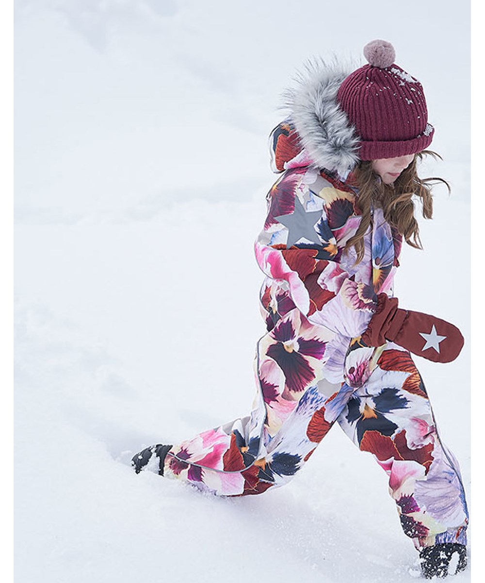 Mitzy - Rosewood - Gerecyclede donkerrode winterwanten