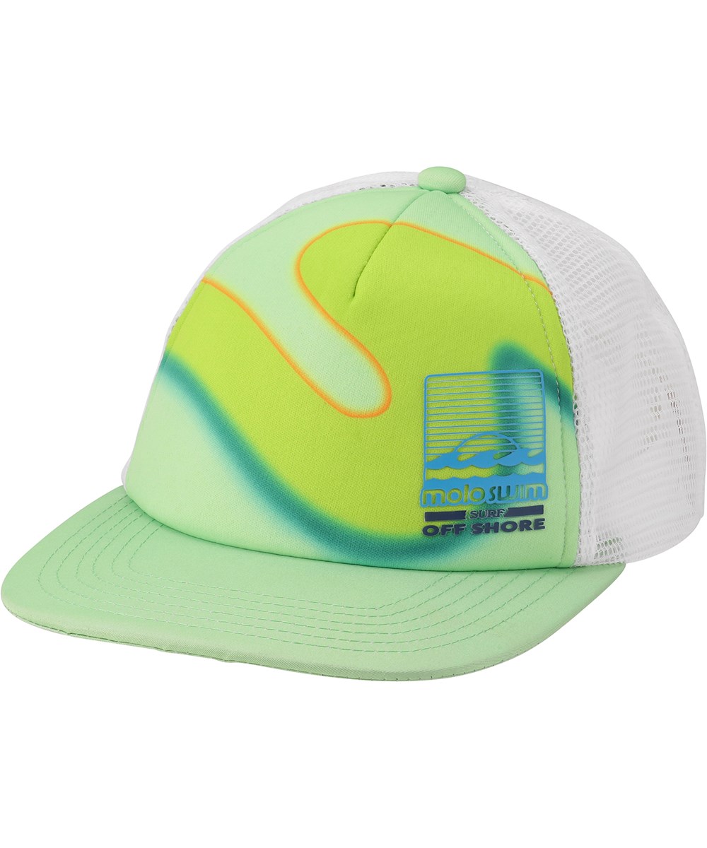 Big Shadow - Lime Wave - Groen baseball pet met gaas