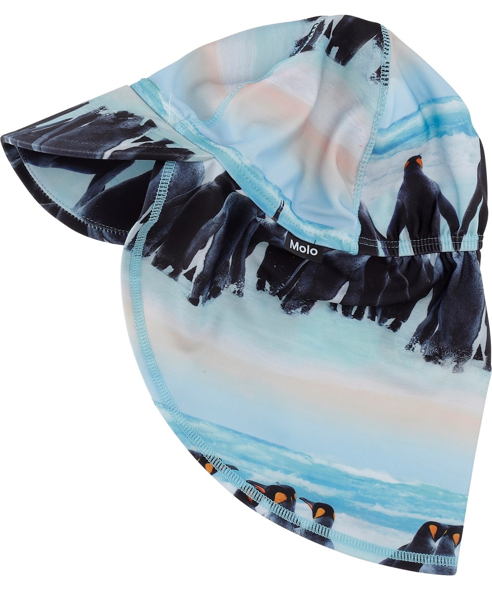 Nando - Penguin Stripe - Zonnehoed met pinguïns