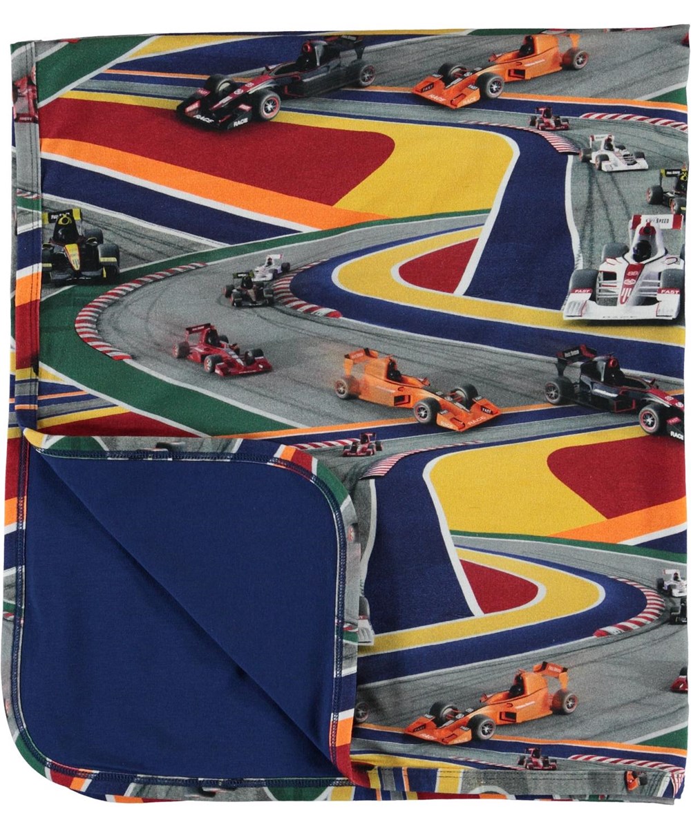 Niles - Full Speed - Biologische deken met print van raceauto’s