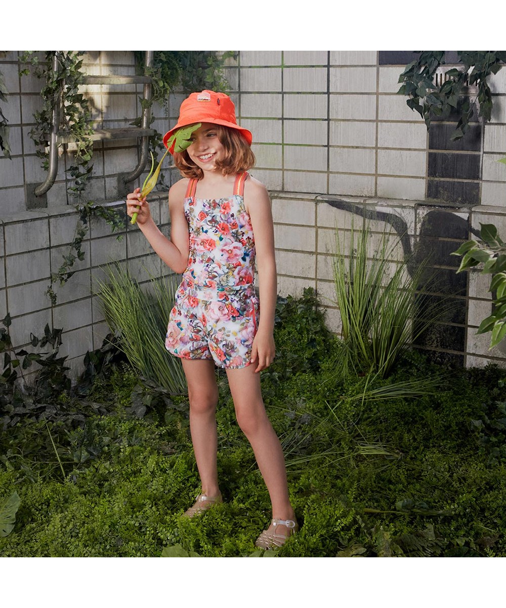 Savon - Neon Coral - Neon rode bucket hat