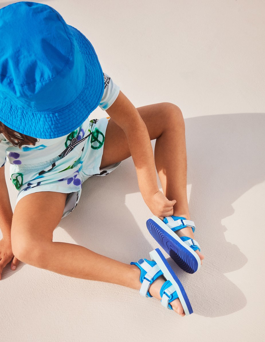 Siks - Bright Green - Groene en blauwe omkeerbare 2 in 1 bucket hat