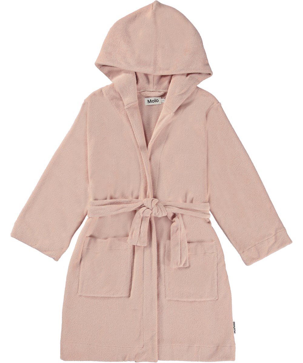 Wyn - Petal Blush - Zachte badjas van lichtgewicht, dichtgeweven roze badstof