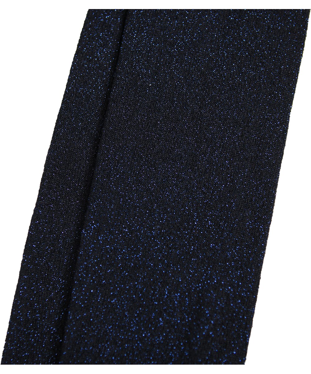 Glitter tights - Galaxy Blue - Donkerblauwe maillot met glitters voor kinderen.