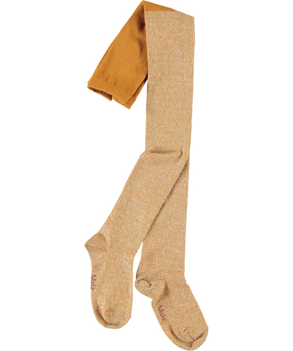 Glitter tights - Autumn Leaf - Gouden glitter panty
