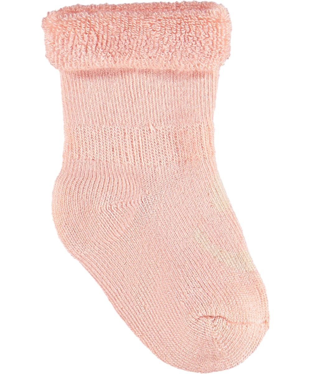 Nodda - Rose Cloud - Duo pak babysokken met een design gemaakt van viscose.