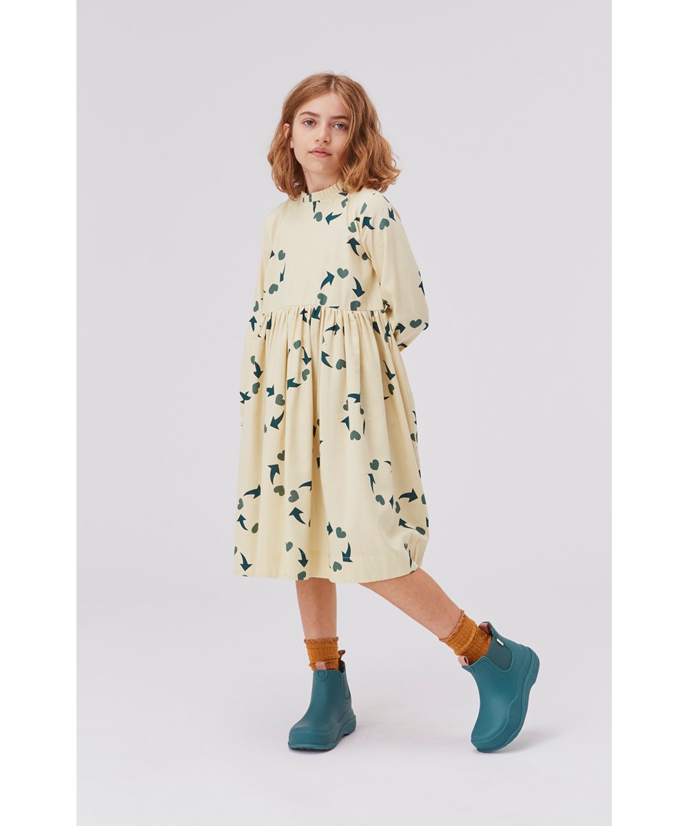 Nomi - Old Gold - Sokken in blauw en wit gestreept en goud