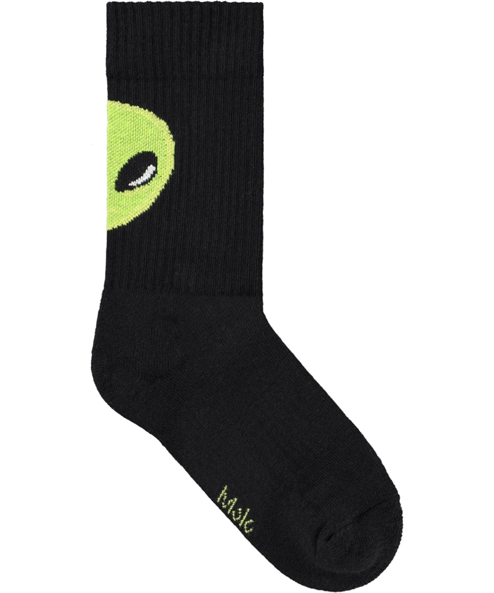 Norman - Alien Socks - Duo pak katoenen sokken met een alien print voor kinderen.