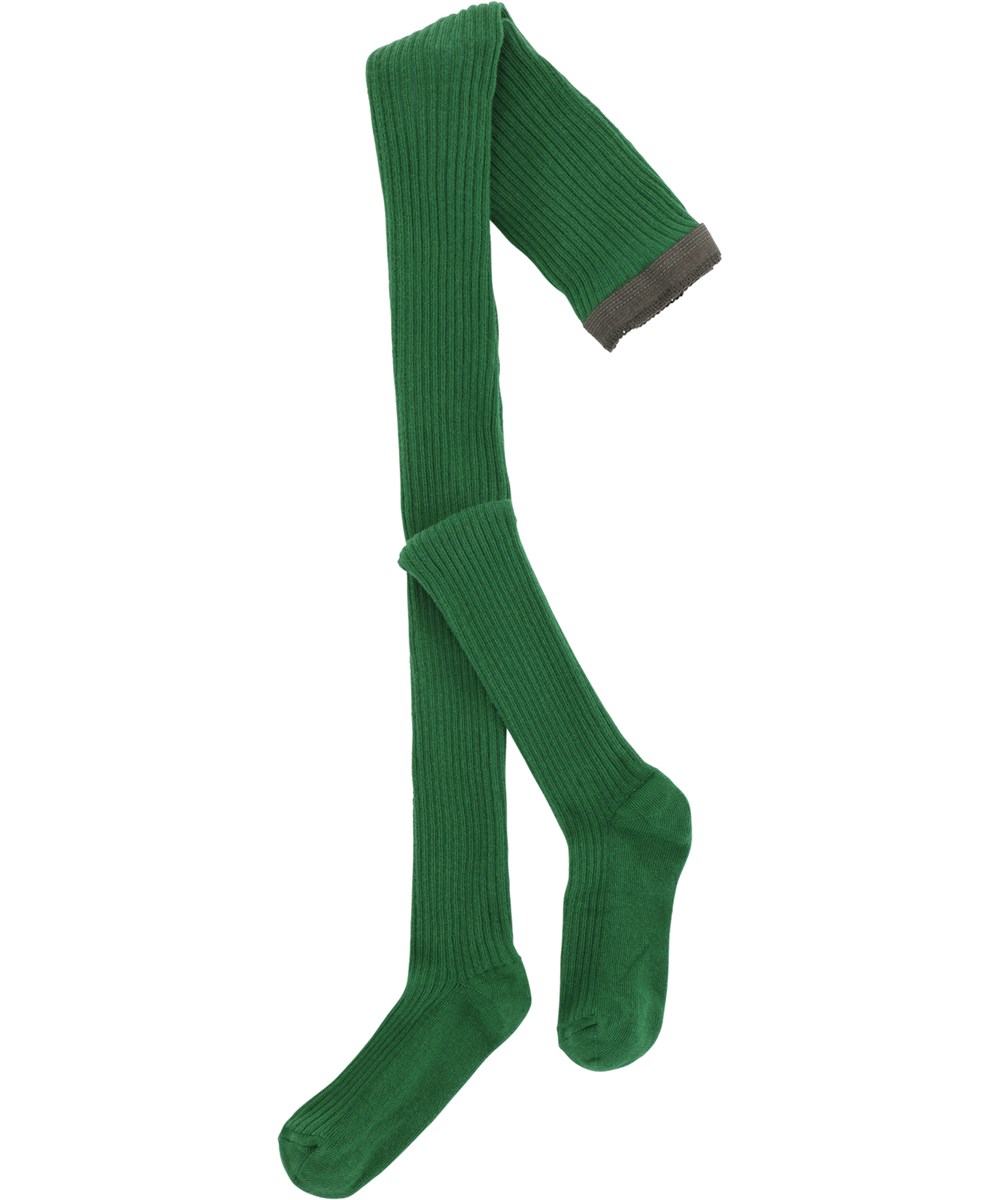Rib Tights - Woodland Green - Groene maillot in rib