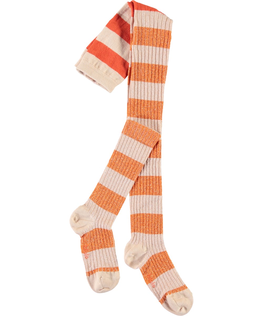 Stripy Tights - Blossom Stripe - Maillot in rib met strepen